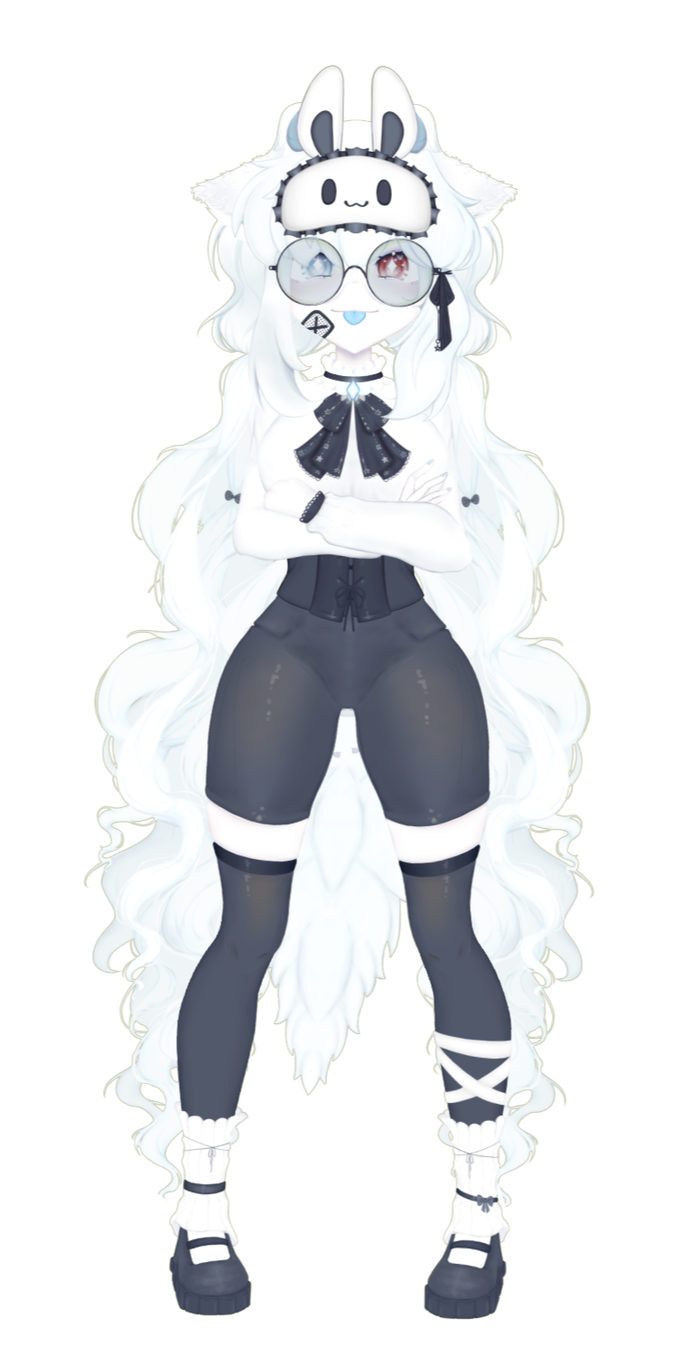 OkoraShy White Fox Demon